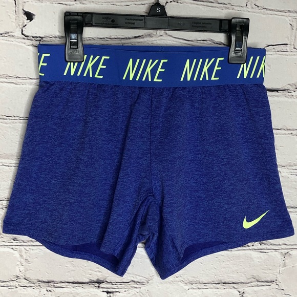 Nike Pants - Nike Dry Fit blue &green athletic shorts tight fit